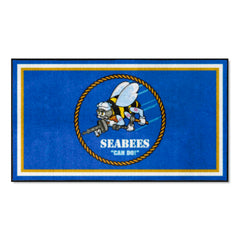 U.S. Navy - SEABEES 3ft. x 5ft. Plush Area Rug