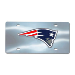 New England Patriots 3D Stainless Steel License Plate