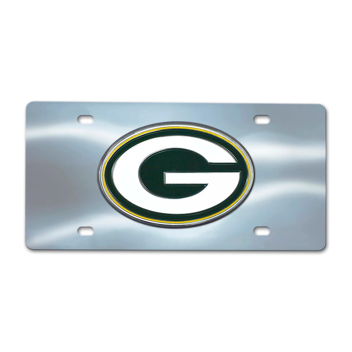 Green Bay Packers 3D Stainless Steel License Plate - Green Bay Packers