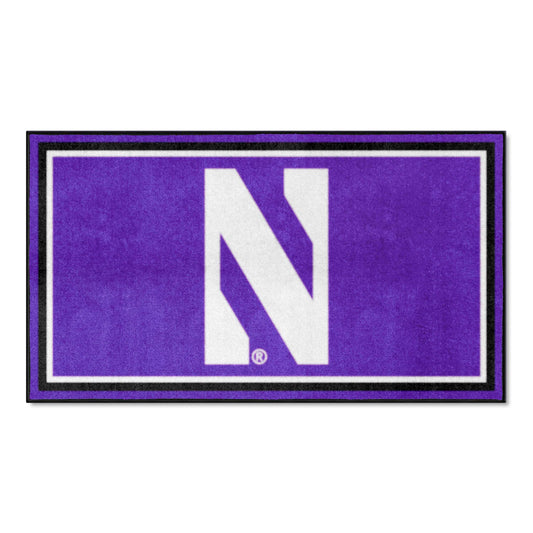 Northwestern Wildcats 3ft. x 5ft. Plush Area Rug