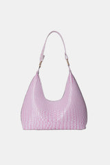 PU Leather Stone Texture Shoulder Bag - Trendsi