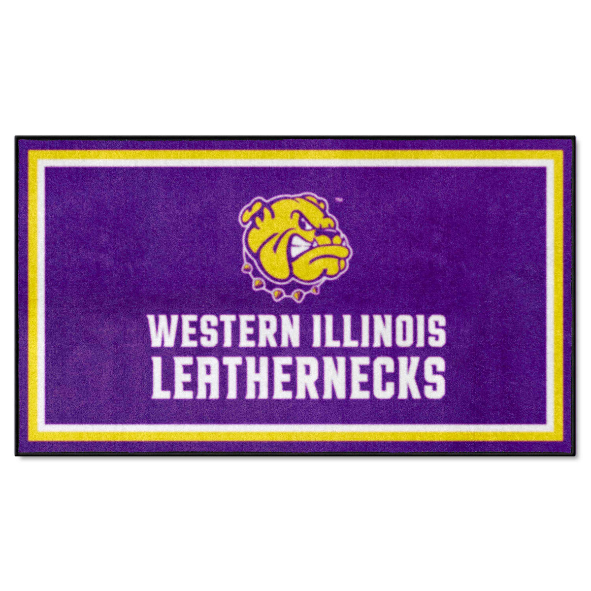 Western Illinois Leathernecks 3ft. x 5ft. Plush Area Rug