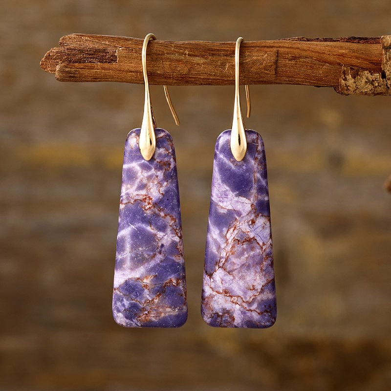 Copper Natural Stone Earrings - Trendsi