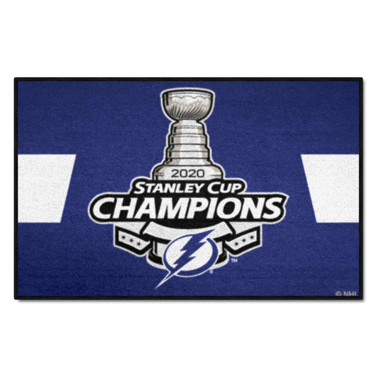 Tampa Bay Lightning Starter Mat Accent Rug - 19in. x 30in., 2020 NHL Stanley Cup Champions