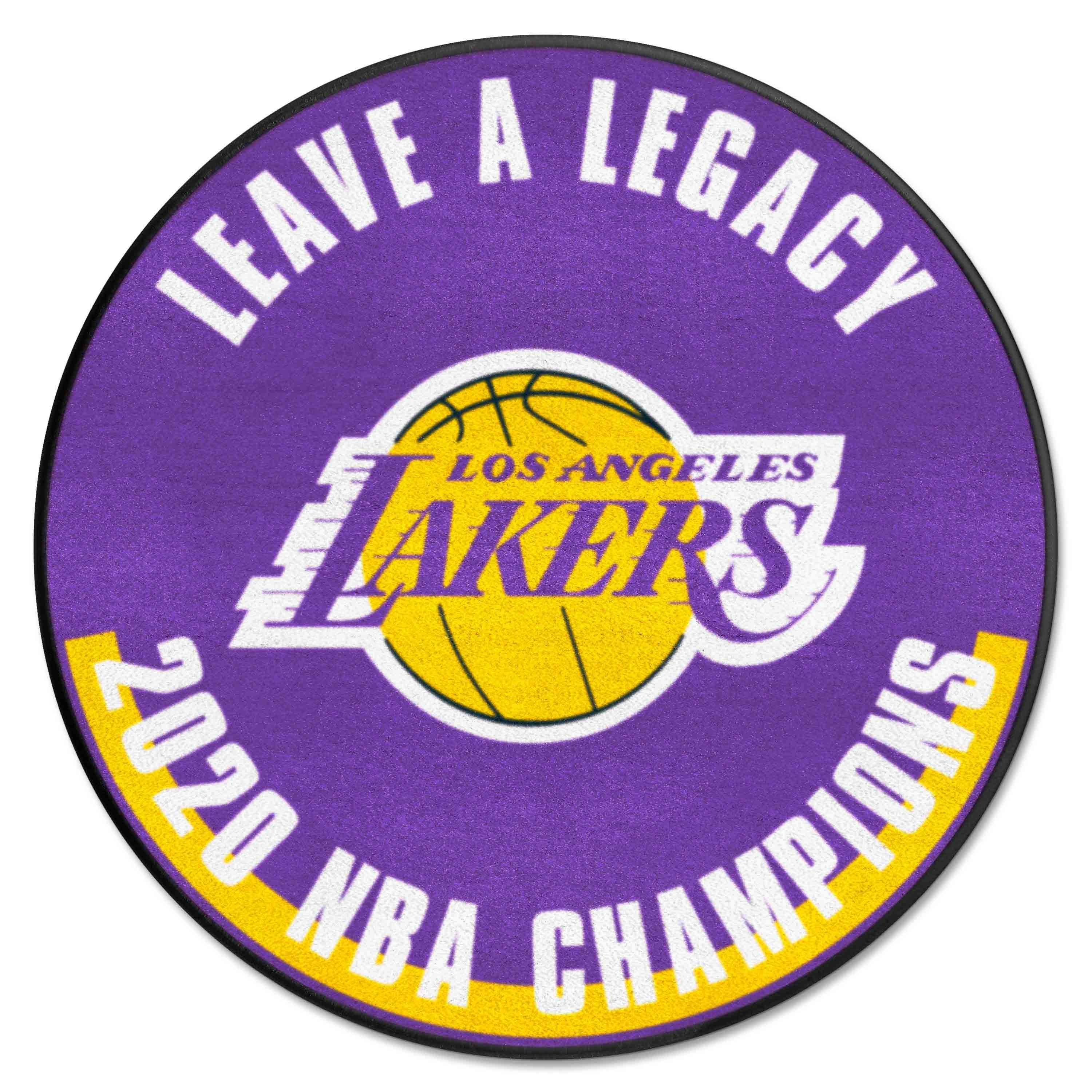 Los Angeles Lakers 2020 NBA Champions Basketball Rug - 27in. Diameter