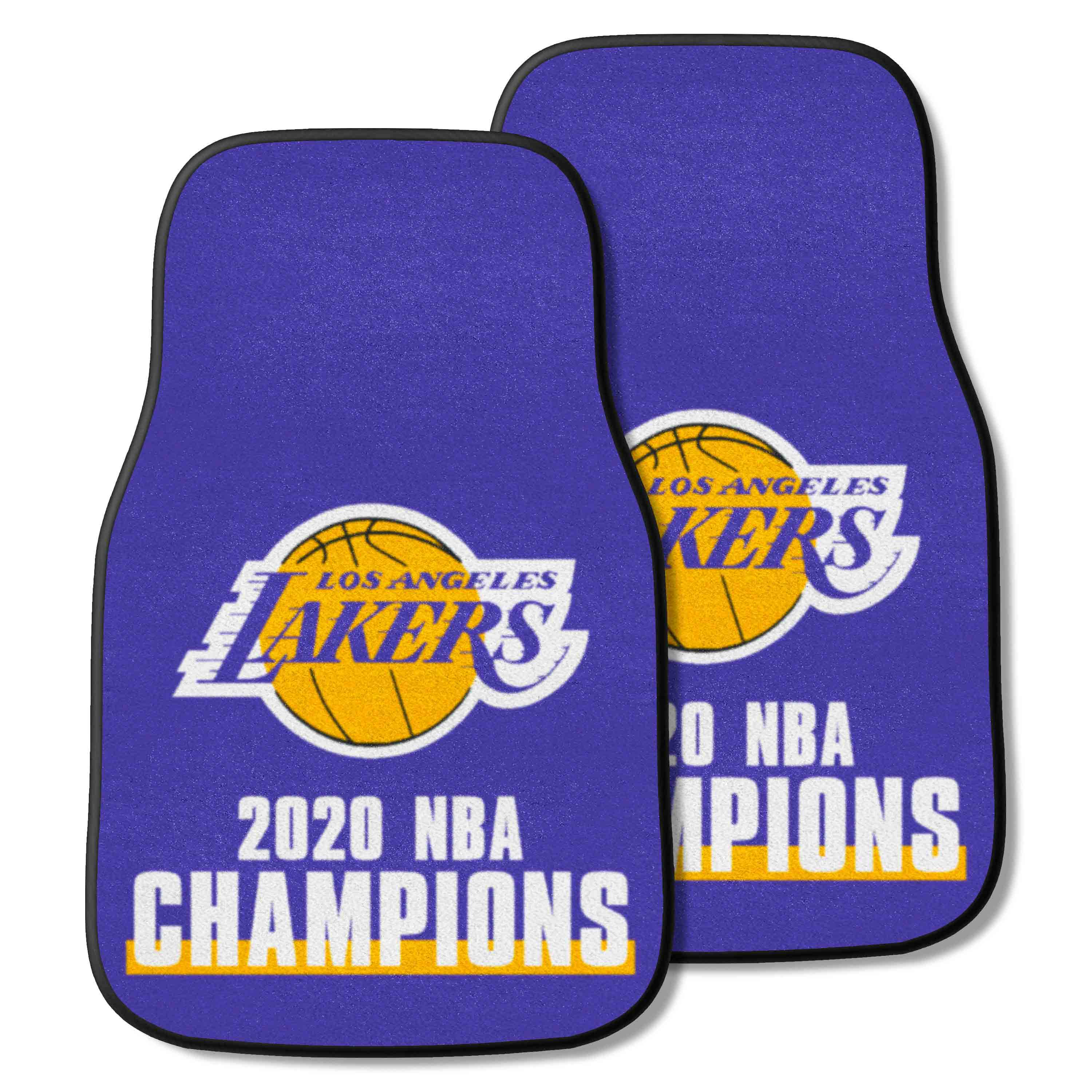 Los Angeles Lakers 2020 NBA Champions Front Carpet Car Mat Set - 2 Pieces