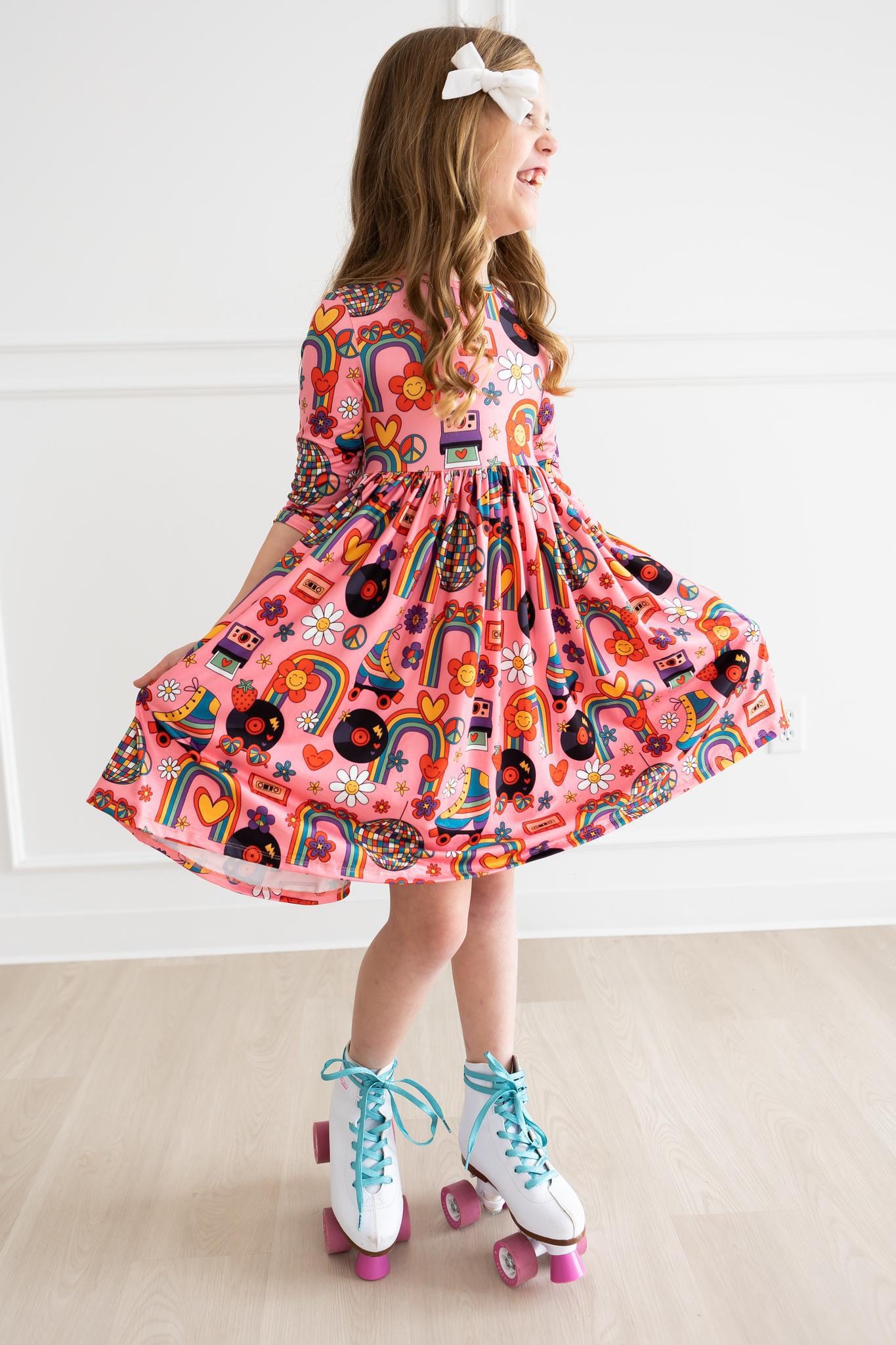 Put Your Records On Twirl Dress - Mila & Rose ®