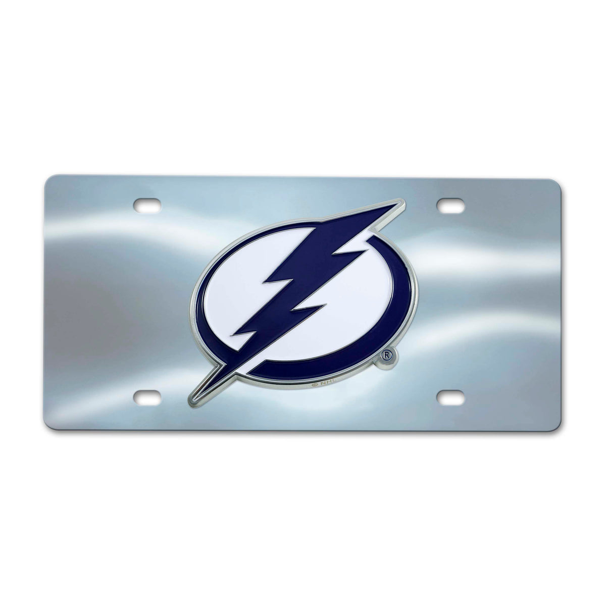 Tampa Bay Lightning 3D Stainless Steel License Plate