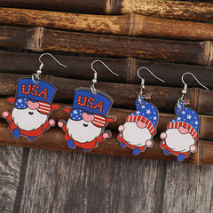 2 Pair Acrylic Gnome Earrings - Trendsi