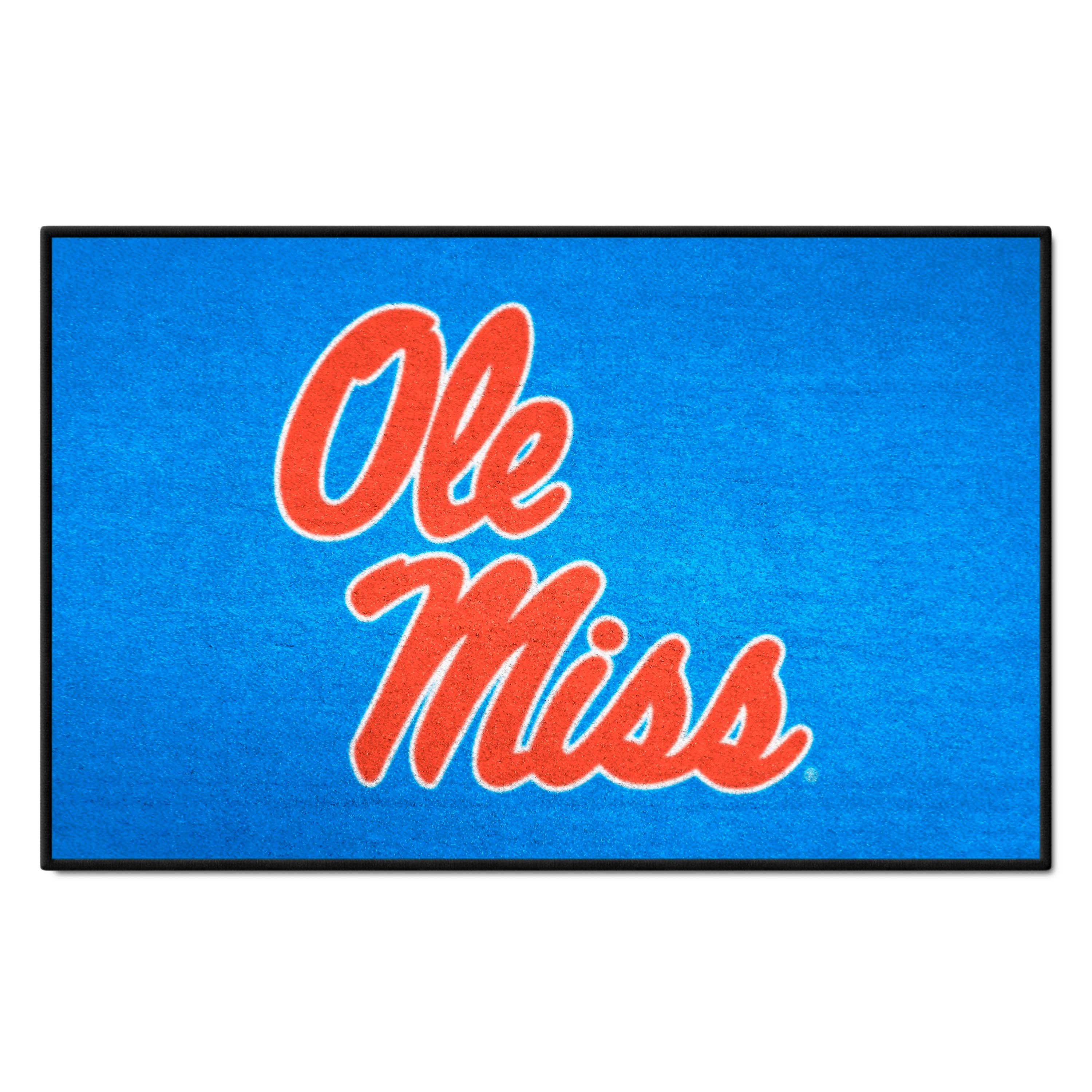 Ole Miss Rebels Starter Mat Accent Rug - 19in. x 30in., Light Blue Alternate - Ole Miss