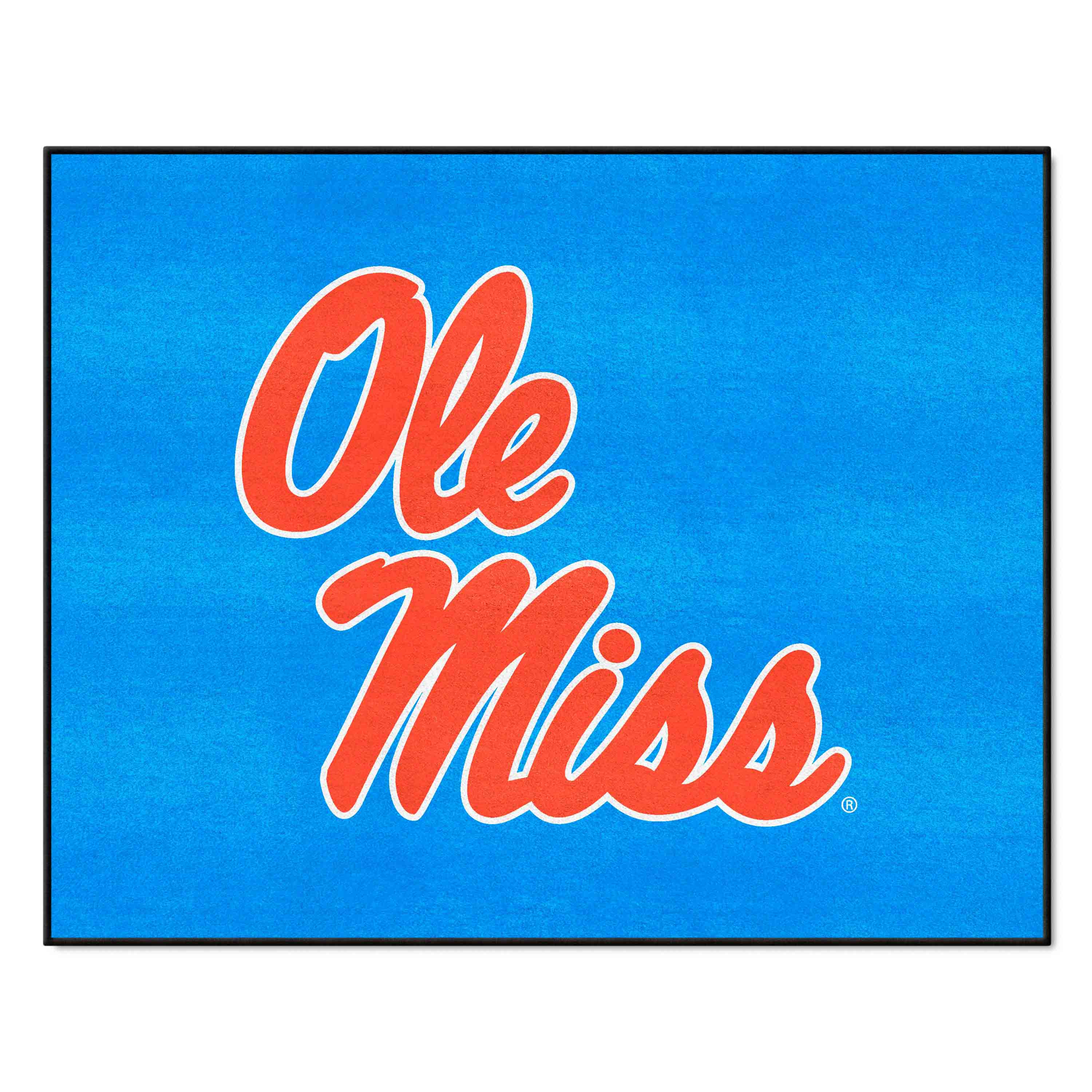 Ole Miss Rebels All-Star Rug - 34 in. x 42.5 in., Light Blue Alternate