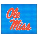 Ole Miss Rebels Tailgater Rug - 5ft. x 6ft., Light Blue Alternate - Ole Miss