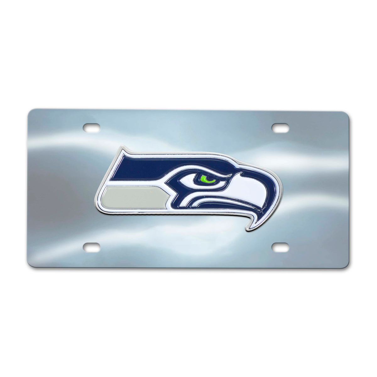 Seattle Seahawks 3D Stainless Steel License Plate