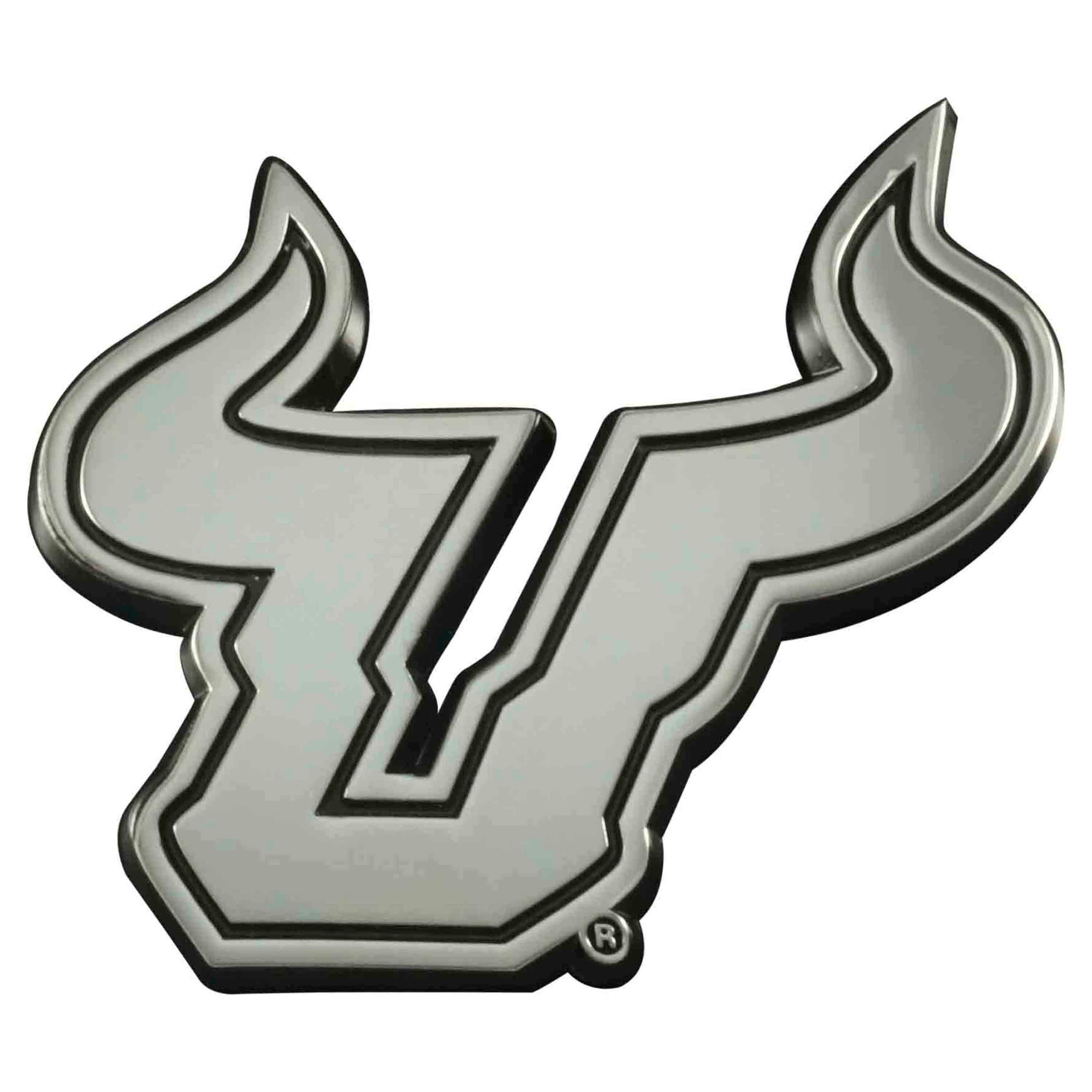 South Florida Bulls 3D Chrome Metal Emblem