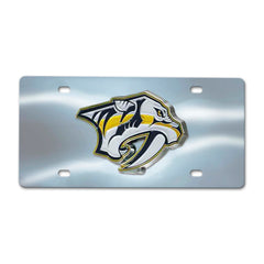 Nashville Predators 3D Stainless Steel License Plate