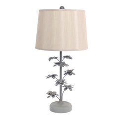 8 X 12 X 28 Gray Rustic Flowering Tree - Table Lamp - Homeroots