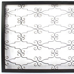 43" X 63" Black Metal Wall Decor - Homeroots