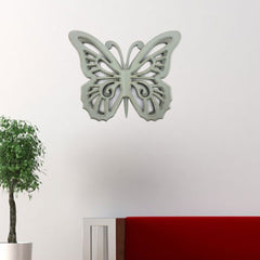 23" X 19" X 4" Gray Rustic Butterfly Wooden  Wall Decor - Homeroots