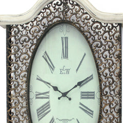 20" Novelty White Glass Analog Wall Clock