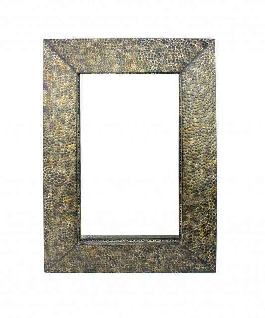 Bronze Rectangle Accent Metal Mirror - Homeroots