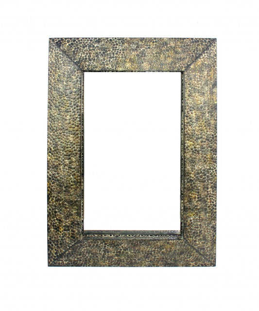 Bronze Rectangle Accent Metal Mirror - Homeroots