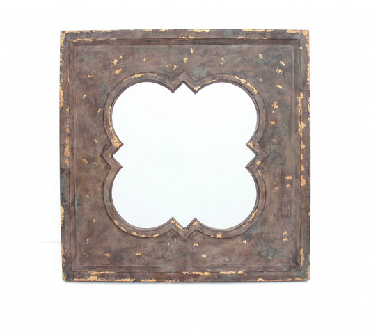 Bronze Square Accent Mirror - Homeroots