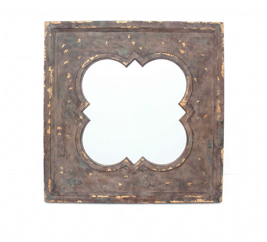 Bronze Square Accent Mirror - Homeroots