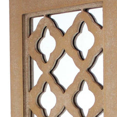 6 X 7.5 X 17 Tan Wooden Cross - Candle Holder Sconce - Homeroots