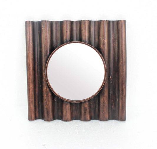 Bronze Square Accent Metal Mirror - Homeroots