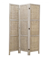 52 X 67 Beige Wood  Screen - Homeroots