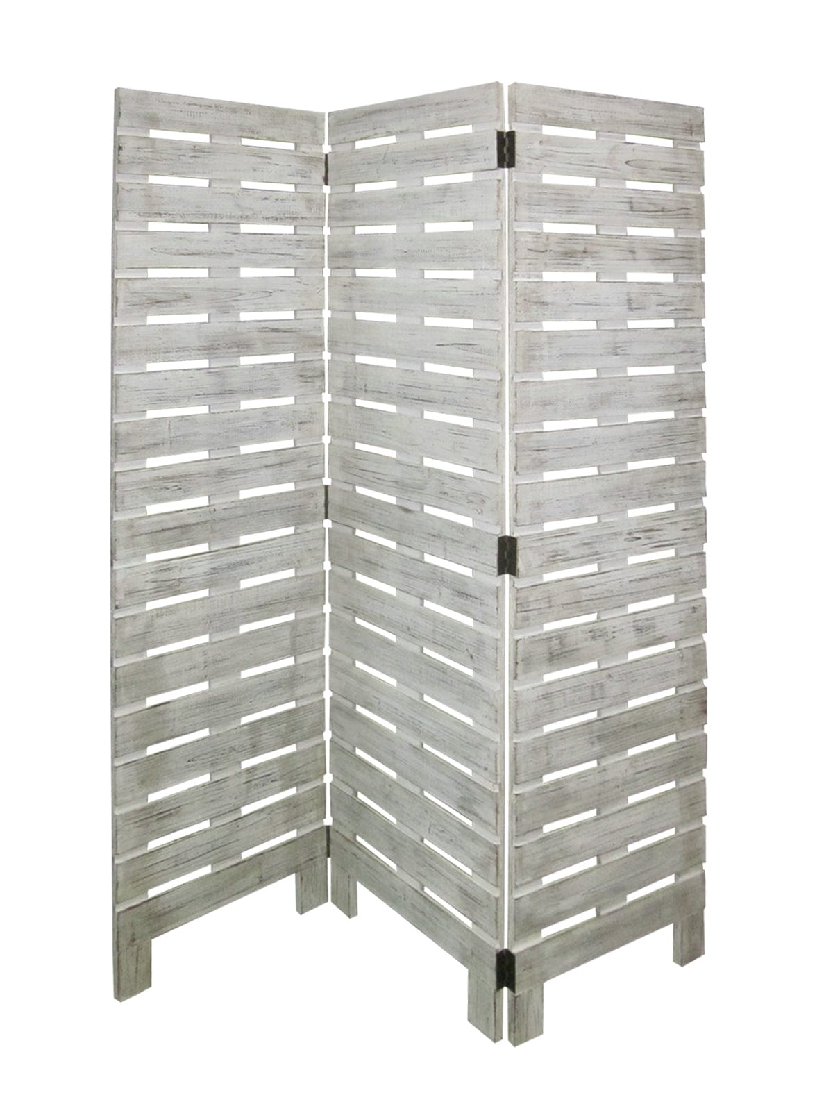 63 X 72 White Wood Garden  Screen - Homeroots