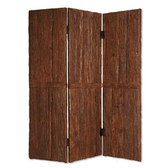 62" X 72" Brown Wood Tahoe  Screen - Homeroots