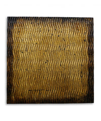 Bronze Metallic Ridge Wood Wall Art - Homeroots