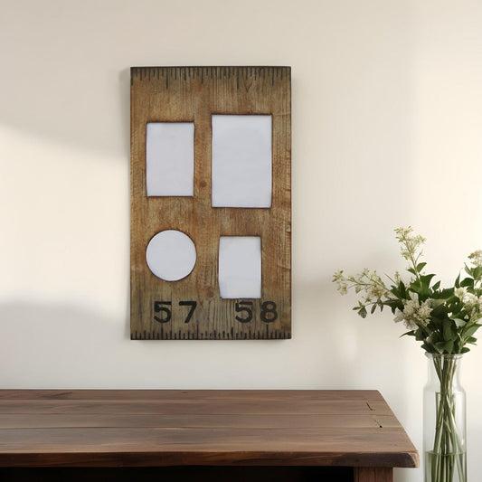 Brown Distressed Solid Wood Tabletop Picture Frame - Homeroots