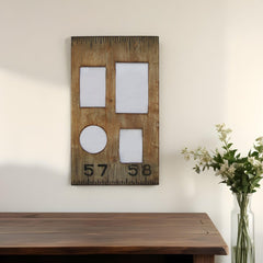 Brown Distressed Solid Wood Tabletop Picture Frame - Homeroots