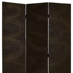 48" X 72" Black Wood Canvas  Screen - Homeroots