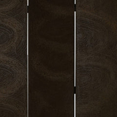 48" X 72" Black Wood Canvas  Screen - Homeroots