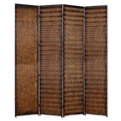 84" X 84" Brown Wood  Screen - Homeroots