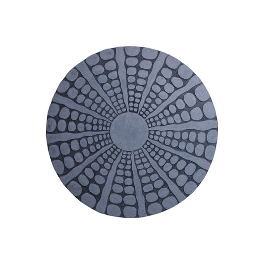 28" X 28" Gray Sandstone Round Wall Decor - Homeroots