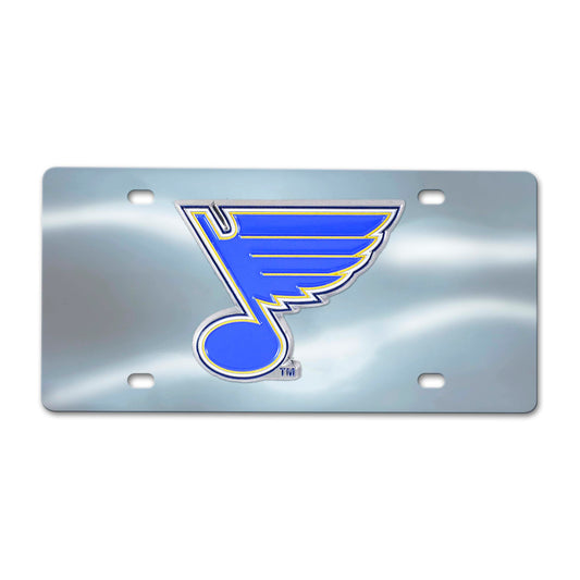 St. Louis Blues 3D Stainless Steel License Plate