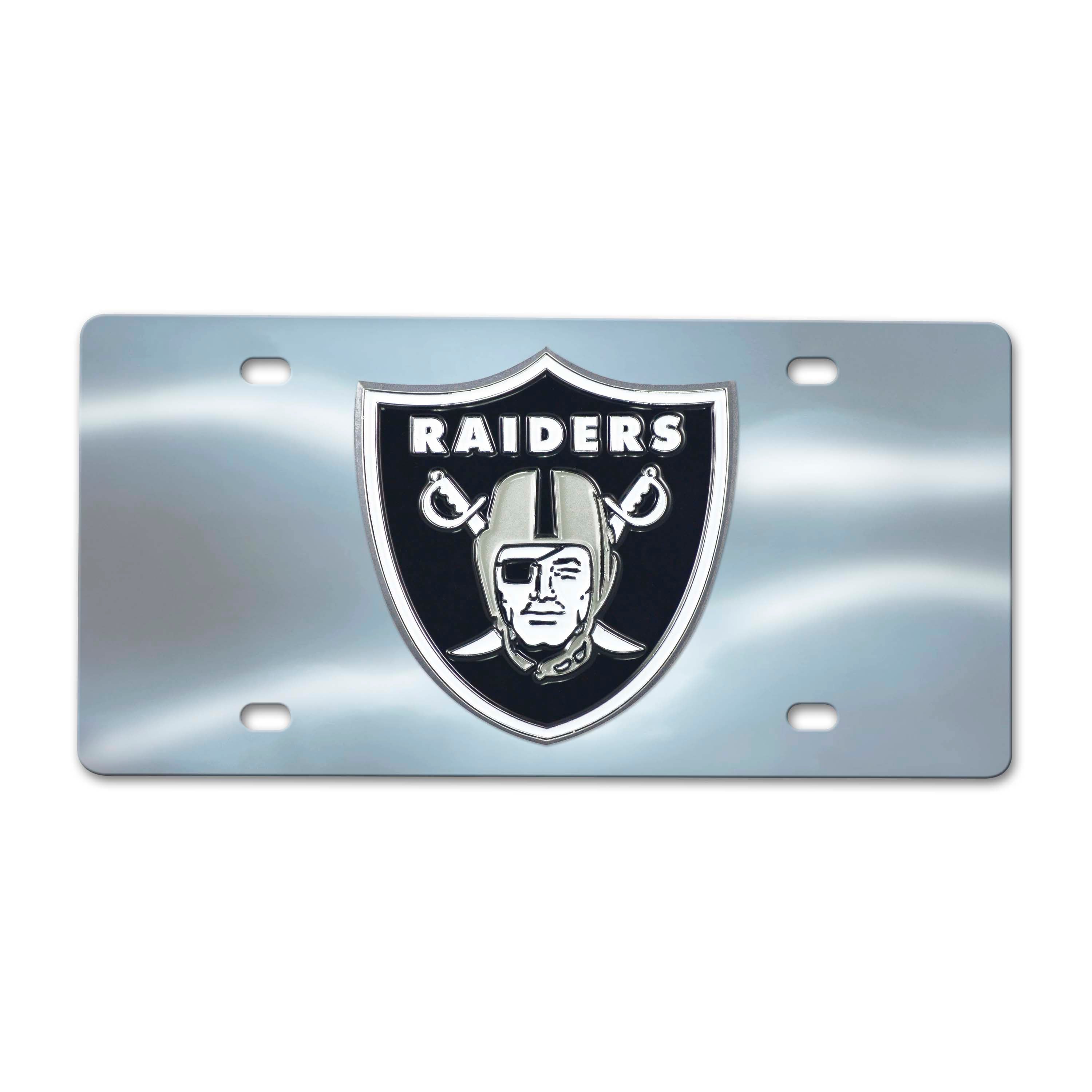 Las Vegas Raiders 3D Stainless Steel License Plate