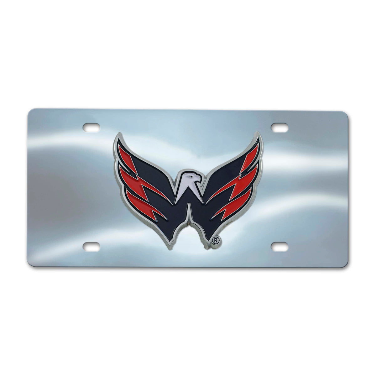 Washington Capitals 3D Stainless Steel License Plate