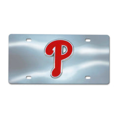 Philadelphia Phillies 3D Stainless Steel License Plate