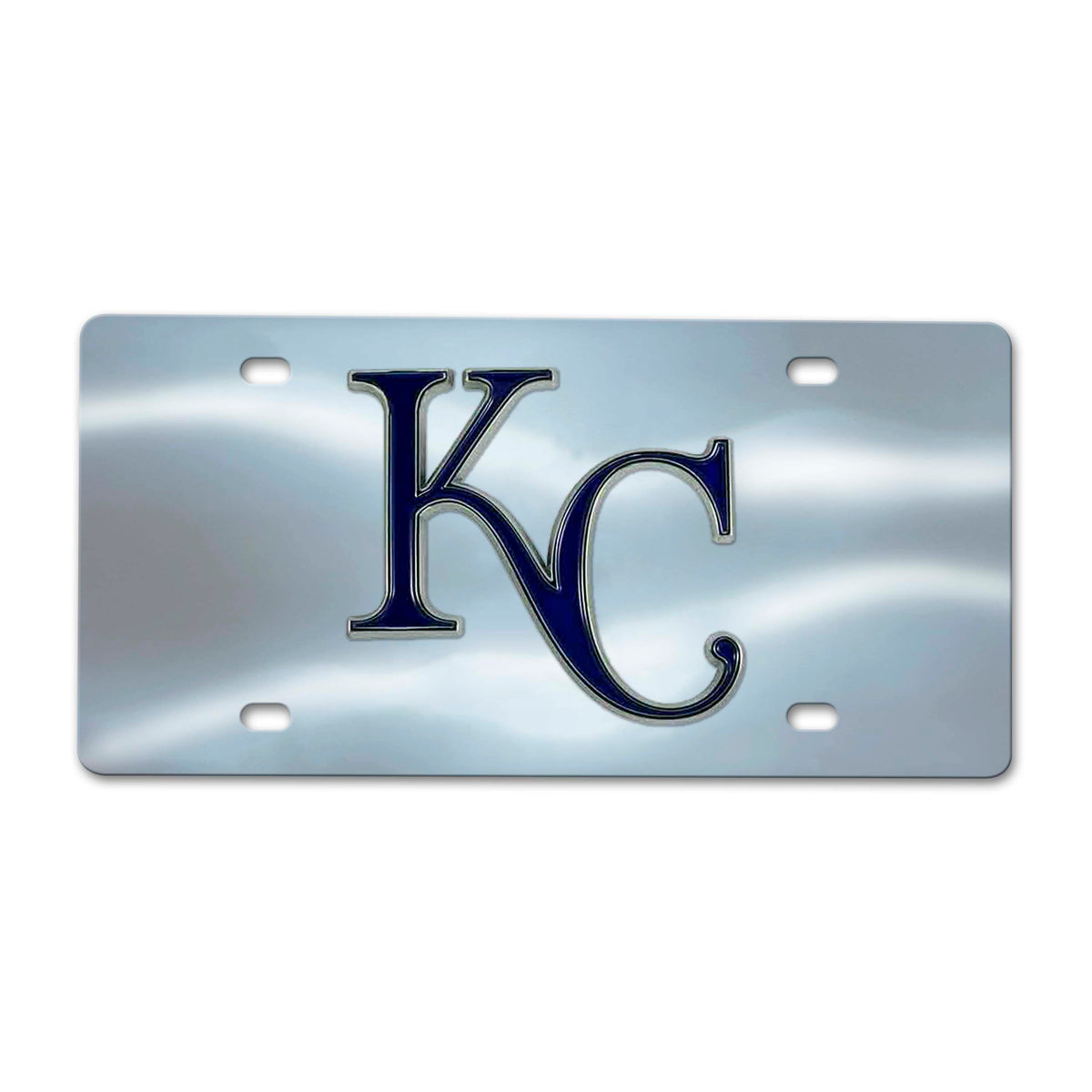 Kansas City Royals 3D Stainless Steel License Plate