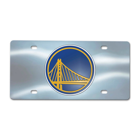 Golden State Warriors 3D Stainless Steel License Plate