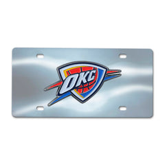 Oklahoma City Thunder 3D Stainless Steel License Plate