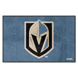 Vegas Golden Knights 4X6 High-Traffic Mat with Durable Rubber Backing - Landscape Orientation