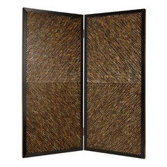 63" X 84" Multi Color Wood  Screen - Homeroots