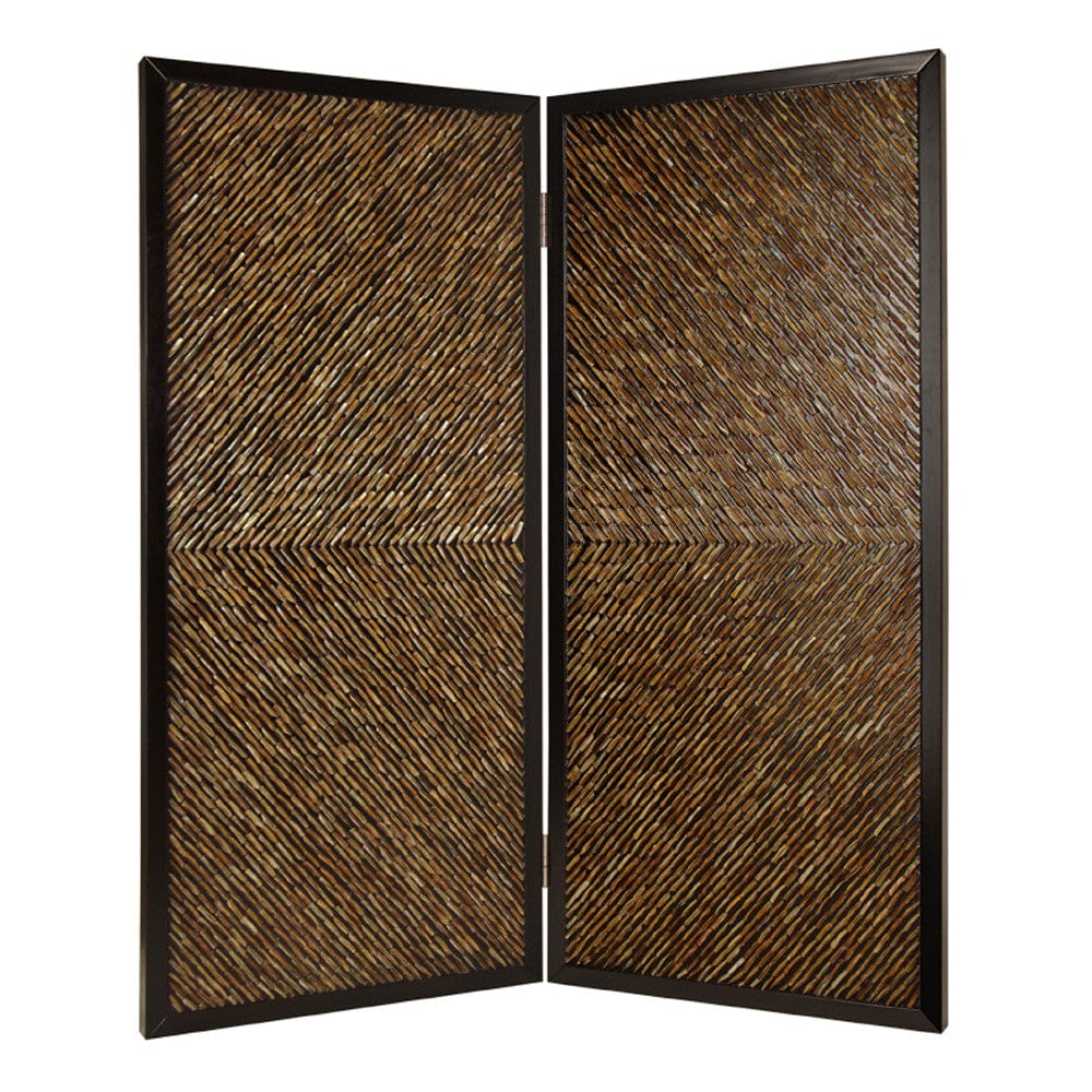 63" X 84" Multi Color Wood  Screen - Homeroots