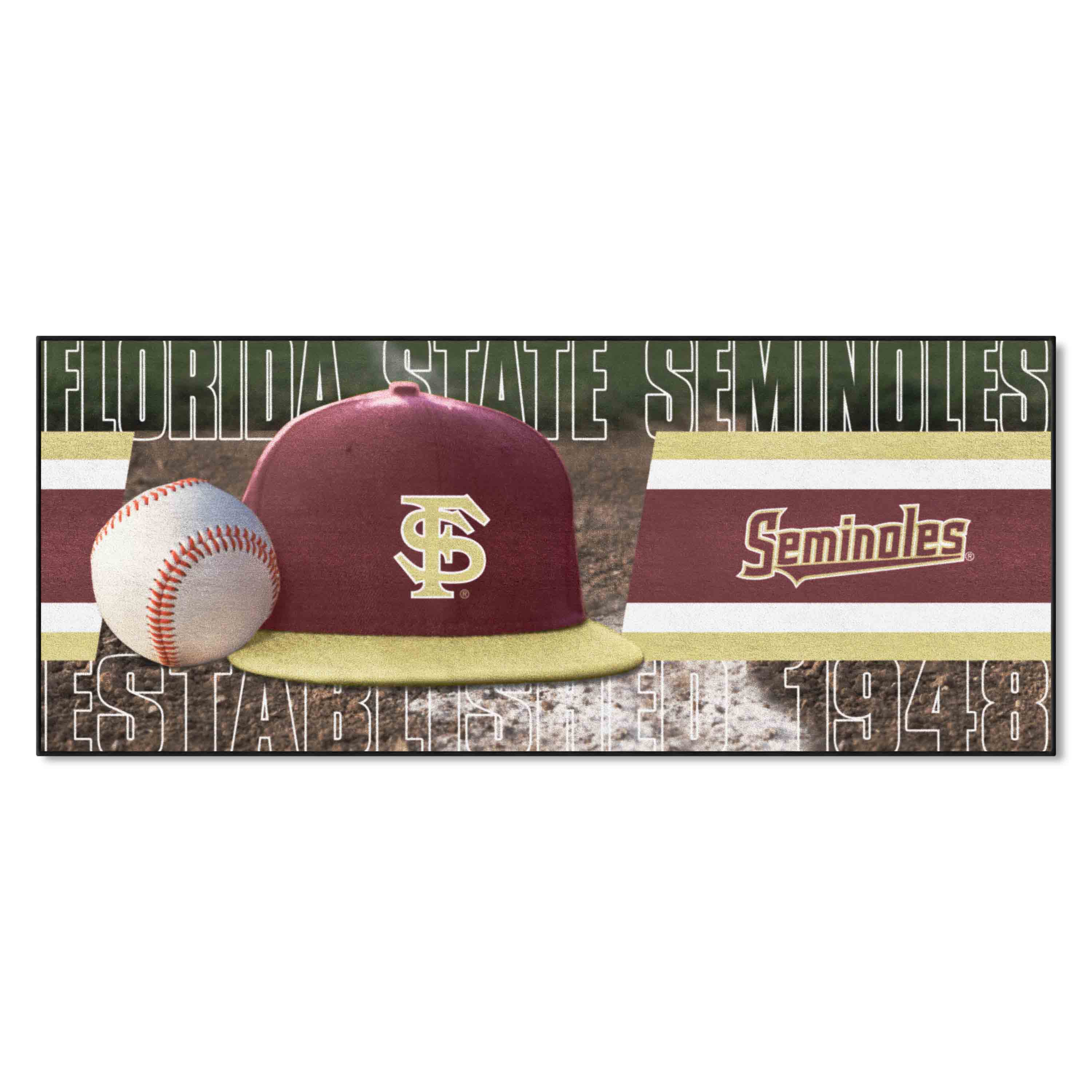 Florida State Seminoles Baseball Runner Rug - 30in. x 72in.